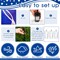 5FT Patriotic USA Candles Inflatable – 4th of July 250th Anniversary Outdoor Decoration – LED Lighted Blow Up for Independence Day & Memorial Day
